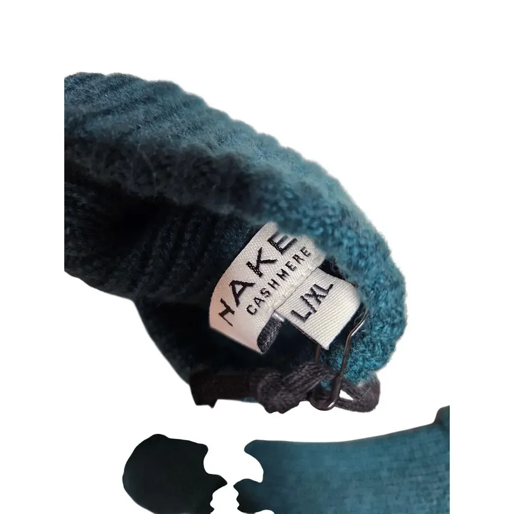 NEW Naked Cashmere L/XL Dark Green Gloves Soft Winter Minimalist Knit